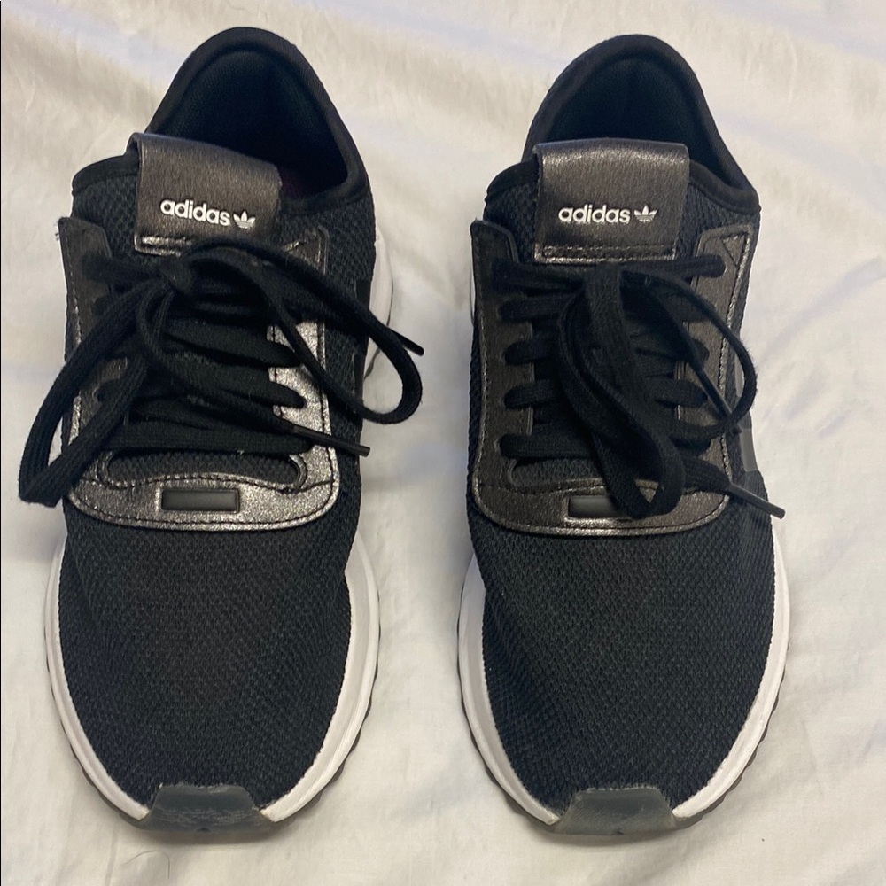 Adidas Black and White Athletic Shoes